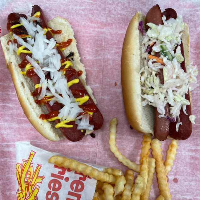 Quarter Pound Hot Dog.