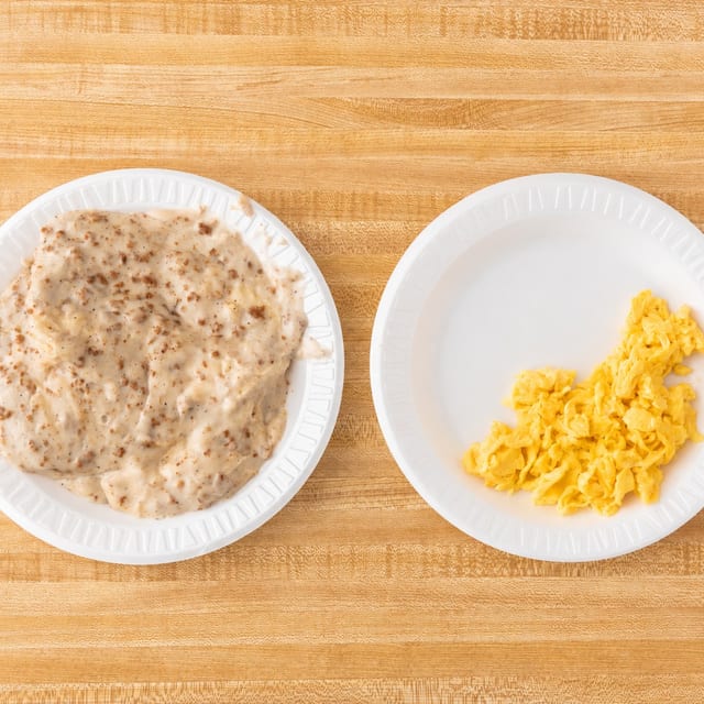 Biscuit & Gravy w/ Eggs.